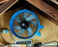 attic fan services with installed attic ventilation fan system in Grand Rapids, MI